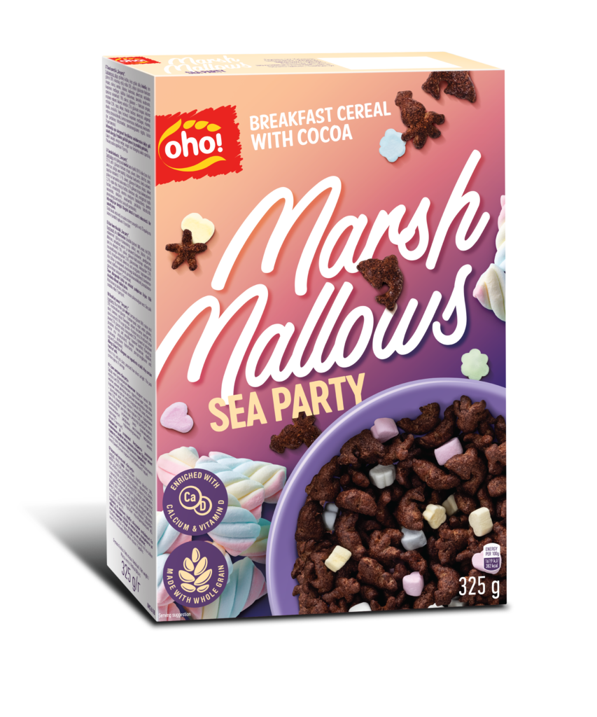 Breakfast cereal cocoa taste with marshmallows  “Sea Party”