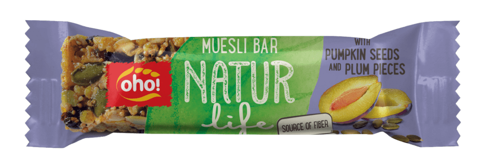 Muesli bar with pumkin seeds and plum pieces “Natur life”
