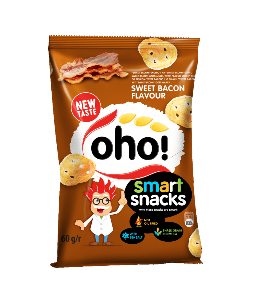 Сладкие чипсы со вкусом бекона «Smart snacks»