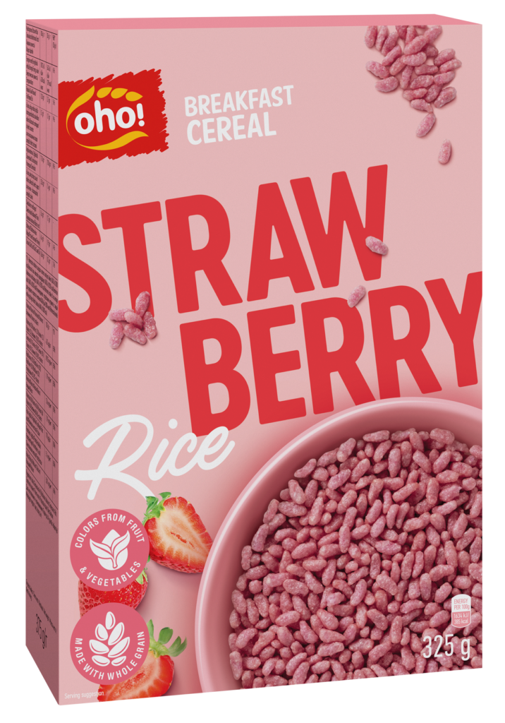 Breakfast cereal strawberry taste rice „Strawberry rice”